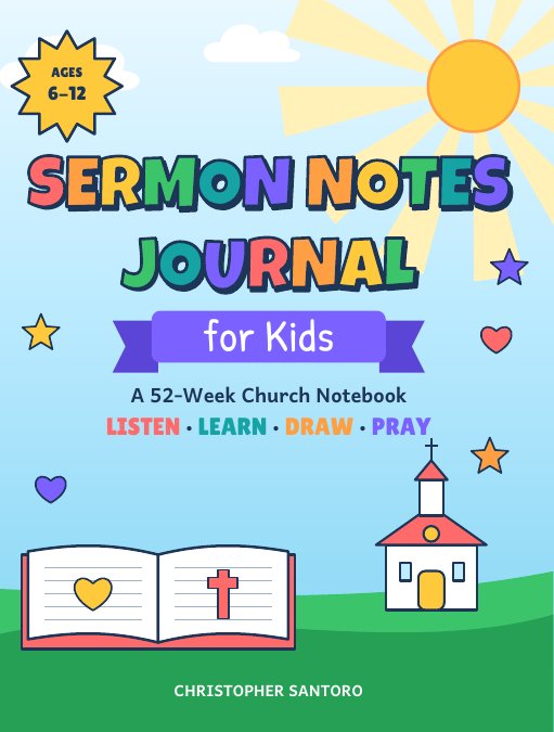 Cover of Sermon Notes Journal for Kids